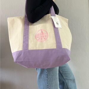 Trade Joe’s lavender large tote bag